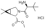 CAS 登录号：847644-96-6, (1R,2S,5S)-3-[(2S)-2-氨基-3,3-二甲基-1-氧代丁基]-6,6-二甲基-3-氮杂双环[3.1.0]己烷-2-羧酸甲酯单盐酸盐