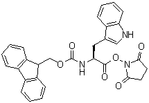 N-[芴甲氧羰基]-L-色氨酸琥珀酰亚胺基酯分子结构 (CAS 84771-20-0)