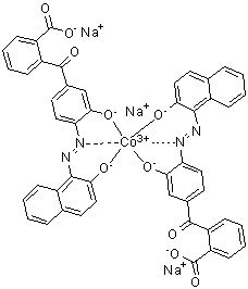 CAS # 84777-71-9, Trisodium bis[2-[3-hydroxy-4-[(2-hydroxy-1-naphthalenyl)azo]benzoyl]benzoato]cobaltate