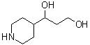 1-(4-哌啶基)-1,3-丙二醇分子结构 (CAS 848070-11-1)