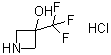 structure of CAS# 848192-96-1, 3-(三氟甲基)氮杂环丁-3-醇盐酸盐