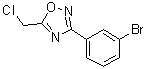 3-(3-溴苯基)-5-(氯甲基)-1,2,4-恶二唑分子结构 (CAS 848316-20-1)