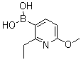 structure of CAS# 848360-87-2, 2-乙基-6-甲氧基吡啶-3-硼酸