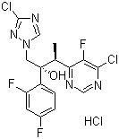 CAS # 848469-29-4, 3-(6-Chloro-5-fluoropyrimidin-4-yl)-2-(2,4-difluorophenyl)-1-(3-chloro-1H-1,2,4-triazol-1-yl)butan-2-ol hydrochloride