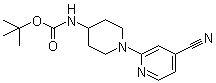[1-(4-氰基吡啶-2-基)哌啶-4-基]氨基甲酸叔丁酯分子结构 (CAS 848500-10-7)