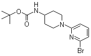 [1-(6-溴吡啶-2-基)哌啶-4-基]氨基甲酸叔丁酯分子结构 (CAS 848500-12-9)