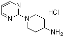 structure of CAS# 848500-38-9, 1-(2-Pyrimidinyl)-4-piperidinamine hydrochloride