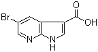 5-溴-1H-吡咯并[2,3-b]吡啶-3-甲酸分子结构 (CAS 849068-61-7)