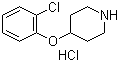 4-(2-氯苯氧基)哌啶盐酸盐分子结构 (CAS 849107-20-6)