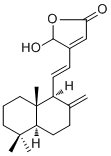 CAS 登录号：849245-34-7, Chinensine B, 4-[(1E)-2-[(1S,4aS,8aS)-十氢-5,5,8a-三甲基-2-亚甲基-1-萘基]乙烯基]-5-羟基-2(5H)-呋喃酮