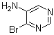 4-溴-5-嘧啶胺分子结构 (CAS 849353-34-0)