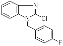 structure of CAS# 84946-20-3, 1-(4-氟苄基)-2-氯苯并咪唑