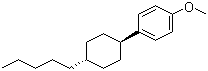 structure of CAS# 84952-30-7, 反式-4-(4-正戊基环己基)-1-苯甲醚