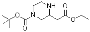 4-[(1,1-二甲基乙氧基)羰基]-2-哌嗪乙酸乙酯分子结构 (CAS 849547-86-0)