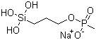 3-三羟基硅丙基甲基膦酸酯钠盐分子结构 (CAS 84962-98-1)