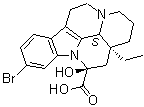 (3alpha,14beta,16alpha)-11-溴-14,15-二氢-14-羟基-埃那美宁-14-羧酸分子结构 (CAS 84964-13-6)