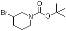 1-叔丁氧羰基-3-溴哌啶分子结构 (CAS 849928-26-3)