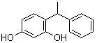 structure of CAS# 85-27-8, 4-(1-Phenylethyl)resorcin