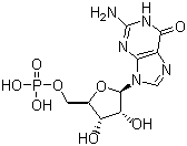 structure of CAS# 85-32-5, 5'-Guanylic acid