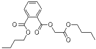 structure of CAS# 85-70-1, 丁基邻苯二甲酰基羟基乙酸丁酯