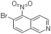 6-溴-5-硝基异喹啉分子结构 (CAS 850197-72-7)