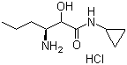 structure of CAS# 850252-34-5, (3S)-3-氨基-N-环丙基-2-羟基己酰胺盐酸盐