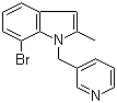 7-溴-2-甲基-1-吡啶-3-基甲基-1H-吲哚分子结构 (CAS 850349-26-7)