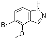 5-溴-4-甲氧基-1H-吲唑分子结构 (CAS 850363-67-6)
