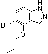 5-溴-4-丙氧基-1H-吲唑分子结构 (CAS 850363-69-8)