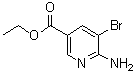 structure of CAS# 850429-51-5, Ethyl 6-amino-5-bromonicotinate