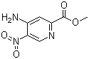 4-氨基-5-硝基-2-吡啶羧酸甲酯分子结构 (CAS 850544-21-7)