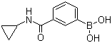 3-环丙氨基羰基苯硼酸分子结构 (CAS 850567-23-6)