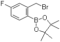 2-溴甲基-4-氟苯硼酸频哪醇酯分子结构 (CAS 850567-57-6)