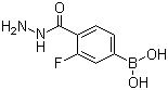 3-氟-4-肼基羰基苯硼酸分子结构 (CAS 850568-06-8)