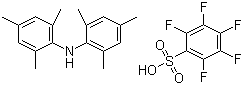 五氟苯磺酸二均三甲苯基铵盐分子结构 (CAS 850629-65-1)
