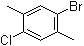 1-溴-4-氯-2,5-二甲基苯分子结构 (CAS 85072-44-2)