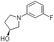 (R)-1-(3-氟苯基)吡咯烷-3-醇分子结构 (CAS 850834-38-7)