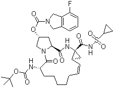 丹诺普韦分子结构 (CAS 850876-88-9)