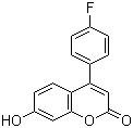 4-(4-氟苯基)-7-羟基-2H-1-苯并吡喃-2-酮分子结构 (CAS 850881-86-6)