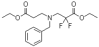 N-(3-乙氧基-2,2-二氟-3-氧代丙基)-N-苄基-beta-丙氨酸乙酯分子结构 (CAS 851314-55-1)