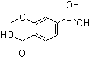 3-甲氧基-4-羧基苯硼酸分子结构 (CAS 851335-12-1)