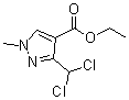 3-(二氯甲基)-1-甲基-7H-吡唑-4-羧酸乙酯分子结构 (CAS 851725-87-6)