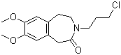 CAS # 85175-65-1, 3-(3-Chloropropyl)-7,8-dimethoxy-1,3,4,5-tetrahydro-2H-3-benzazepin-2-one, 3-(3-Chloropropyl)-7,8-dimethoxy-2,3,4,5-tetrahydro-1H-3-benzazepin-2-one