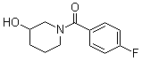 1-(4-氟苯甲酰基)-3-哌啶醇分子结构 (CAS 851883-00-6)