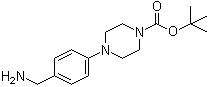 structure of CAS# 852180-47-3, 4-[4-(氨基甲基)苯基]哌嗪-1-羧酸叔丁酯
