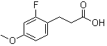 structure of CAS# 852181-15-8, 2-氟-4-甲氧基苯丙酸