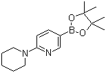 2-(哌啶-1-基)吡啶-5-硼酸频哪醇酯分子结构 (CAS 852228-08-1)
