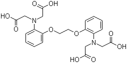 structure of CAS# 85233-19-8, 1,2-双(2-氨基苯氧基)乙烷-N,N,N',N'-四乙酸