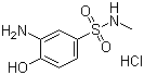 structure of CAS# 85237-56-5, 3-Amino-4-hydroxy-N-methylbenzenesulphonamide monohydrochloride