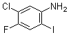 5-氯-4-氟-2-碘苯胺分子结构 (CAS 852569-38-1)